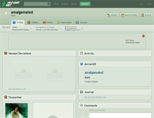 Tablet Screenshot of amalgamated.deviantart.com