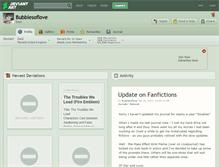 Tablet Screenshot of bubblesoflove.deviantart.com