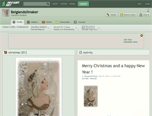 Tablet Screenshot of belgiandollmaker.deviantart.com