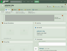 Tablet Screenshot of polymer-clay.deviantart.com