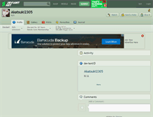 Tablet Screenshot of akatsuki2305.deviantart.com