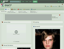 Tablet Screenshot of django747.deviantart.com
