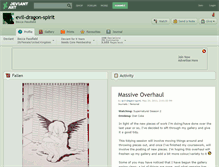 Tablet Screenshot of evil-dragon-spirit.deviantart.com