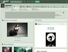 Tablet Screenshot of malenkax.deviantart.com