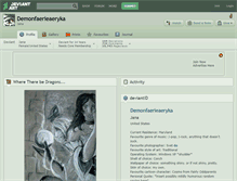 Tablet Screenshot of demonfaerieaeryka.deviantart.com