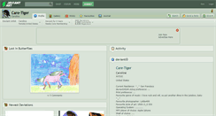 Desktop Screenshot of care-tiger.deviantart.com