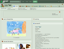 Tablet Screenshot of care-tiger.deviantart.com