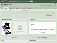 Tablet Screenshot of kawaiikop101.deviantart.com