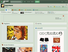 Tablet Screenshot of blackakane.deviantart.com