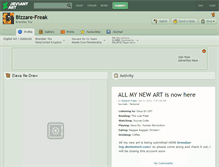 Tablet Screenshot of bizzare-freak.deviantart.com