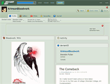 Tablet Screenshot of krimsonbloodwork.deviantart.com