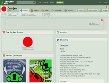 Tablet Screenshot of gumjaw.deviantart.com