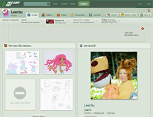 Tablet Screenshot of leechu.deviantart.com
