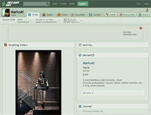 Tablet Screenshot of maricuti.deviantart.com
