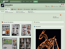 Tablet Screenshot of galaxydjinn.deviantart.com