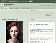 Tablet Screenshot of pineconepenguin.deviantart.com
