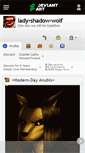 Mobile Screenshot of lady-shadow-wolf.deviantart.com