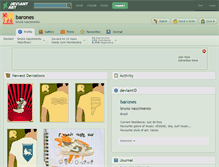 Tablet Screenshot of barones.deviantart.com