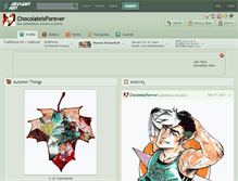 Tablet Screenshot of chocolateisforever.deviantart.com