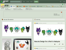 Tablet Screenshot of gangc.deviantart.com