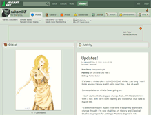Tablet Screenshot of nakomikf.deviantart.com