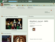 Tablet Screenshot of mistyglow.deviantart.com