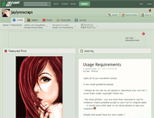 Tablet Screenshot of jaylynnscraps.deviantart.com