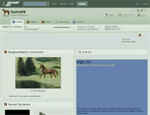 Tablet Screenshot of foxtrot98.deviantart.com