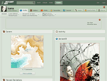 Tablet Screenshot of luana.deviantart.com