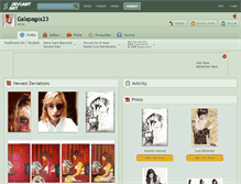 Tablet Screenshot of galapagos23.deviantart.com