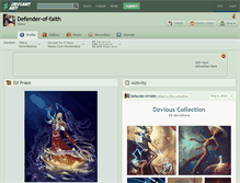 Tablet Screenshot of defender-of-faith.deviantart.com