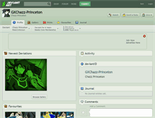 Tablet Screenshot of gxchazz-princeton.deviantart.com