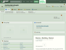 Tablet Screenshot of monkeydancetooplz.deviantart.com