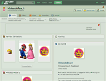 Tablet Screenshot of nintendopeach.deviantart.com