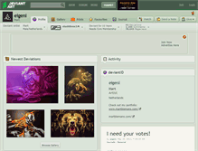 Tablet Screenshot of eigeni.deviantart.com