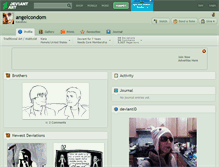 Tablet Screenshot of angelcondom.deviantart.com
