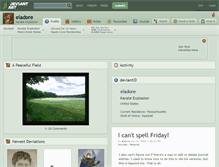 Tablet Screenshot of eladore.deviantart.com