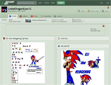 Tablet Screenshot of lestatdragoneyes12.deviantart.com