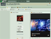 Tablet Screenshot of fma-artandliterature.deviantart.com