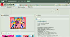 Desktop Screenshot of bellethehedgehog.deviantart.com