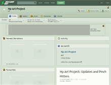 Tablet Screenshot of hp-art-project.deviantart.com