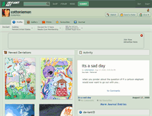 Tablet Screenshot of cottonlemon.deviantart.com