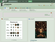 Tablet Screenshot of lataupinette.deviantart.com