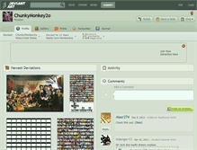 Tablet Screenshot of chunkymonkey2o.deviantart.com