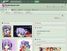 Tablet Screenshot of furude-hanyuu-chan.deviantart.com