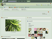 Tablet Screenshot of delr.deviantart.com