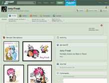 Tablet Screenshot of amy-freak.deviantart.com