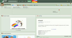 Desktop Screenshot of heartspocky.deviantart.com