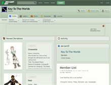 Tablet Screenshot of key-to-the-worlds.deviantart.com