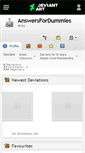 Mobile Screenshot of answersfordummies.deviantart.com